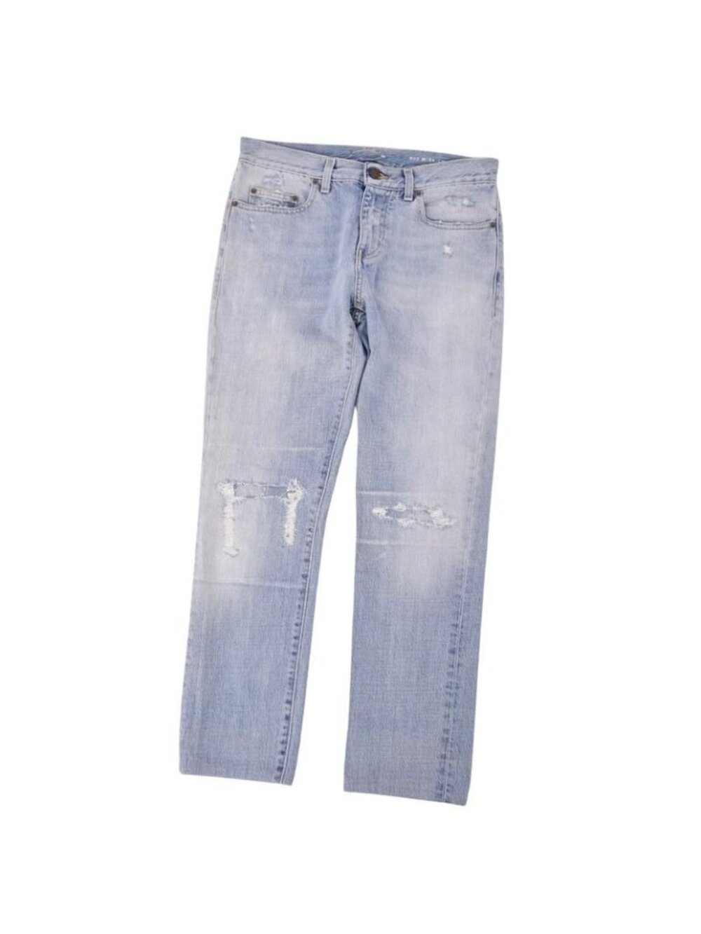 Celine Trousers Denim Pants Damaged Cotton Botto